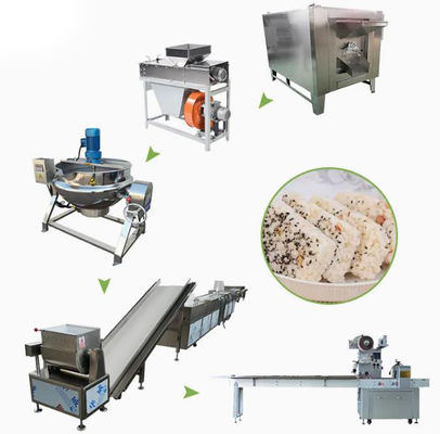 Hình chữ nhật Sesame / Cereal Bar Making Machine cho ngô, broomcorn, buckwheat