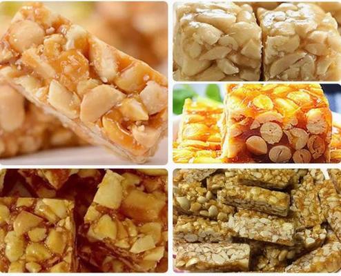 Hình chữ nhật Sesame / Cereal Bar Making Machine cho ngô, broomcorn, buckwheat