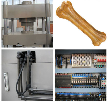 Tự nhiên, tẩy trắng, hun khói ép Rawhide xương đấm máy cho Pet