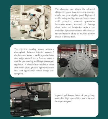 Máy ép phun nhựa tự động hoàn toàn cho thú cưng 380V 50HZ