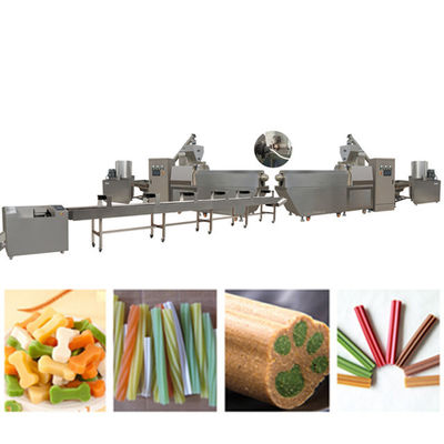Singe Screw Pet Thiết bị thực phẩm / Dinh dưỡng Pet Treats Snacks Thực phẩm Extruder Machine