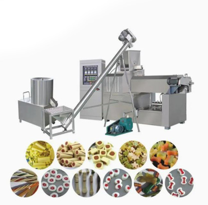 CE chứng nhận ISO9001 Single Screw Extruder Máy Đối với Pet Dog Chewing Bar
