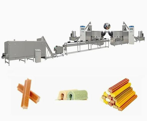 Thép không gỉ Twist Dog Food Extruder Machine, máy đùn vật nuôi