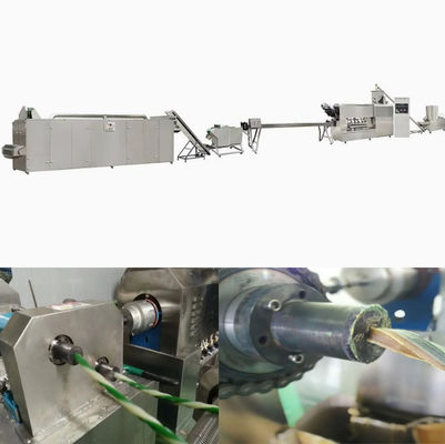 Thép không gỉ Twist Dog Food Extruder Machine, máy đùn vật nuôi
