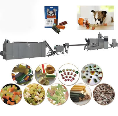 Thiết bị sản xuất thức ăn cho chó cưng tự động xoắn, chăm sóc răng miệng, 145kw