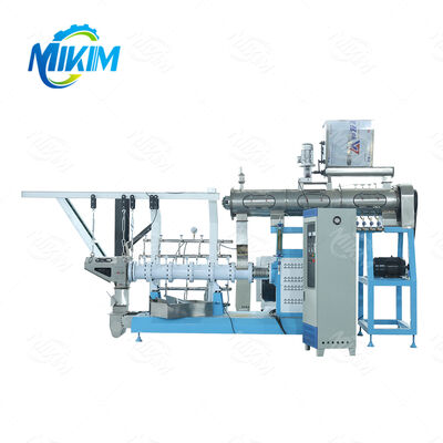 Ngành công nghiệp 500 Kg/h Thức ăn nhẹ cho thú cưng Máy sản xuất thực phẩm Đường dây sản xuất máy ép đôi Thức ăn cho chó Thức ăn cho cá