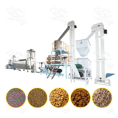Dry Floating Fish Feed Pellet Processing Line 200kg/H-6000kg/H
