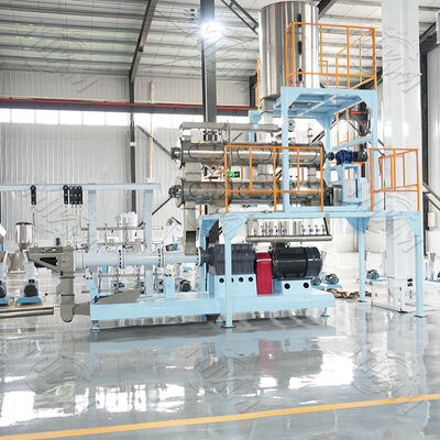 Máy đùn thức ăn chăn nuôi liên tục & tự động với nguồn điện 380V/50Hz và đường kính trục vít 70-110 mm cho thức ăn nổi cho cá