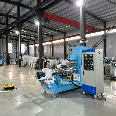 500-2000kg/h Capacity lớn High Productivity Feed Extruder Machine for Fish Dog Livestock Pellet Farm New Floating Gear Motor cho thực phẩm