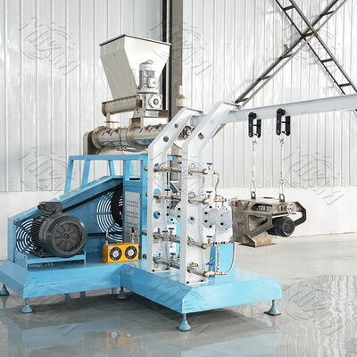 Máy ép ẩm ướt hai vít công suất cao Máy ép ẩm ướt hai vít / mở rộng cho sản xuất thức ăn cá nổi và thức ăn thú cưng