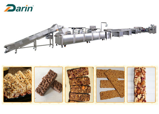 Dây chuyền cắt thanh ngũ cốc Granola bằng thép không gỉ 304 600kg / giờ