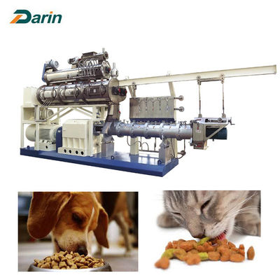 Điều khiển PLC Máy đùn thức ăn vật nuôi 5 tấn 150kg / giờ cho đồ ăn cho chó