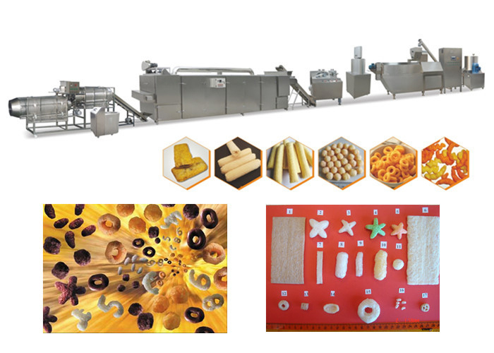 Tốc độ nhanh Công suất cao Puff Snack Máy Thực phẩm Corn Puff Ăn vặt Làm