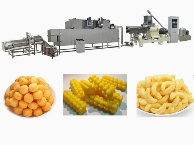 Tự động hoàn toàn Corn Puff Corn Extruder Máy / khoai tây chiên chip máy sản xuất