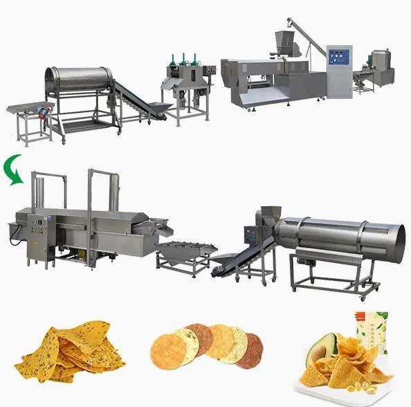 120kg / giờ Ngô chế biến bánh snack làm cho máy / ngực ngô snack dây chuyền sản xuất