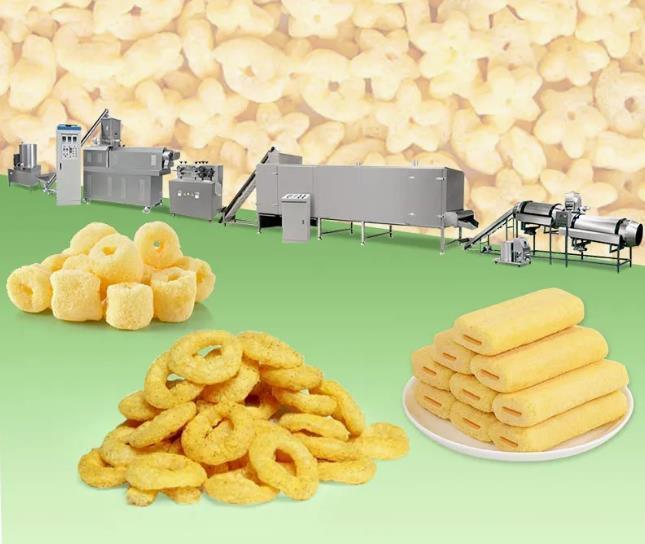 Năng suất cao Năng suất trung bình Năng suất Corn Puff Snack Extruder Máy / Thiết bị