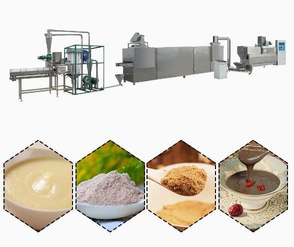 Máy đùn thực phẩm bột dinh dưỡng bằng thép không gỉ để bán Máy đùn hai trục vít