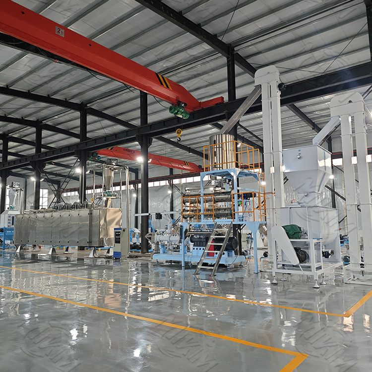 Tự động thức ăn vật nuôi đùn khác nhau khuôn hình dạng thép không gỉ bánh quy dây chuyền sản xuất