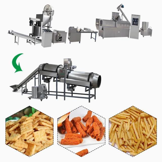 Thức ăn tự động Fried Extrusion Food 3D Snack Pellet Máy móc Tiêu chuẩn CE