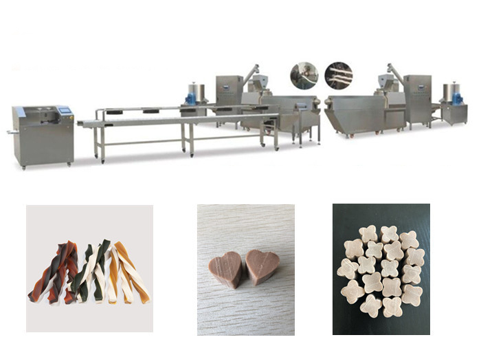 Twist Twin Color Dog Snacks Pet Làm máy nhai Sản xuất thực phẩm