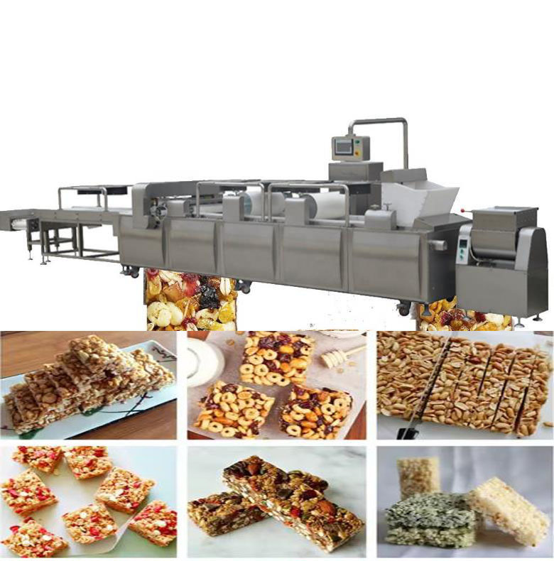 Khỏe mạnh Snack Sô cô la Nut Cereal Năng lượng Bar Hình thành Máy / ngũ cốc làm cho máy