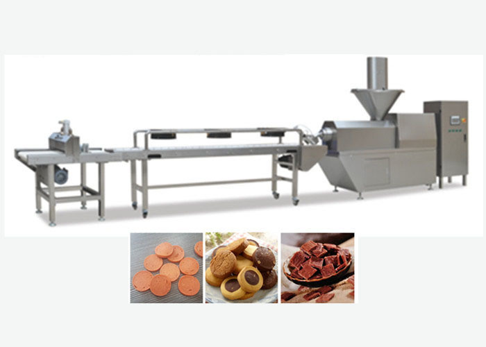 Thức ăn gia súc lộn xộn Jerky Snack Đối xử với máy có công suất 200-300kg / giờ