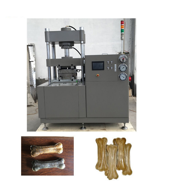 Dây chuyền sản xuất thức ăn vật nuôi thủy lực cường độ cao Nguyên liệu da / xương ép cho chó