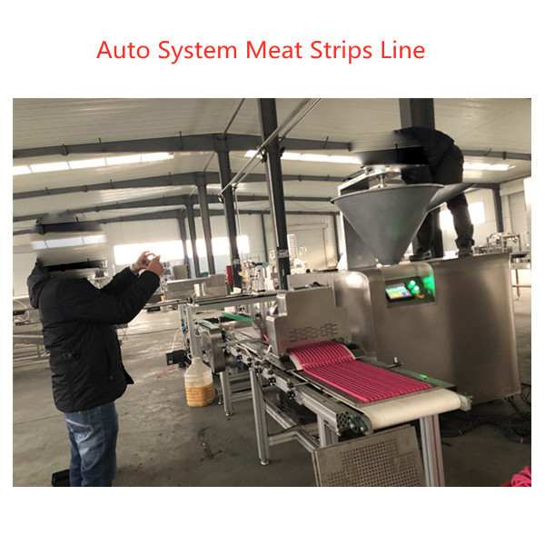 Vịt tươi Mest Sticks Thức ăn cho động vật ăn liền Máy 200-500kg / h Thép không gỉ Munchy Strip Snacks Making Machine