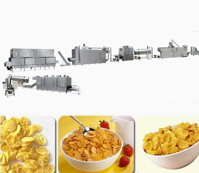Tự động Snack Corn Chips Dòng sản xuất / Ngũ cốc Corn Flakes Máy chế biến