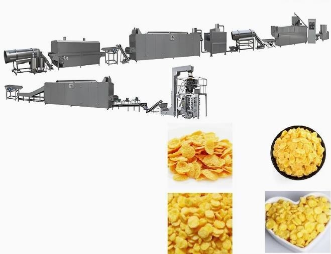 Chất lượng cao từ China Corn flakes chế biến dòng / corn flakes làm máy