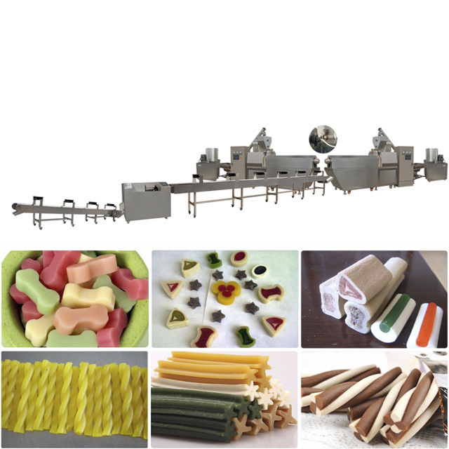 Được chứng nhận CE Nha khoa Chăm sóc thú nuôi Chó Snack Chews Extruding Machine Xử lý xương chó với dung tích 200-250kg