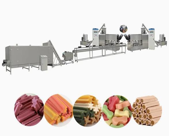 Food Grade Dog Thực phẩm Extruder Nha Khoa Chăm sóc Đồ ăn nhẹ Extruding Line