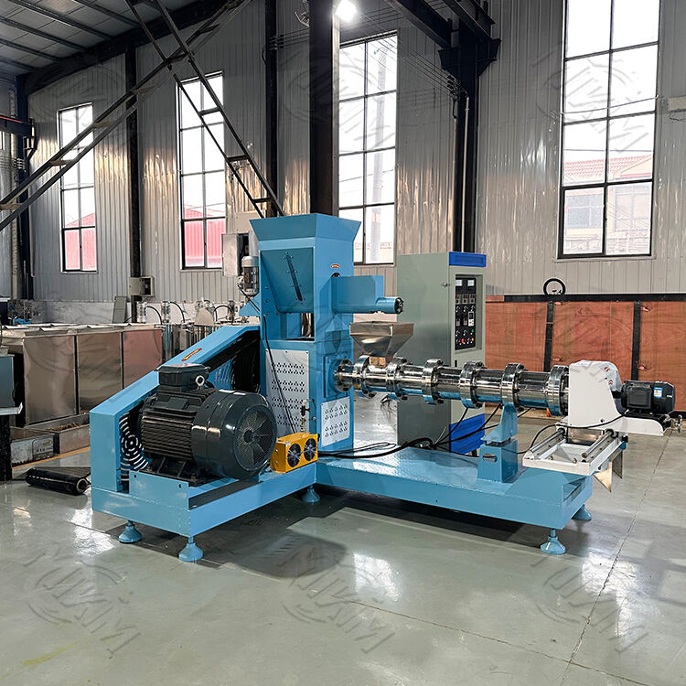 500-2000kg/h Capacity lớn High Productivity Feed Extruder Machine for Fish Dog Livestock Pellet Farm New Floating Gear Motor cho thực phẩm